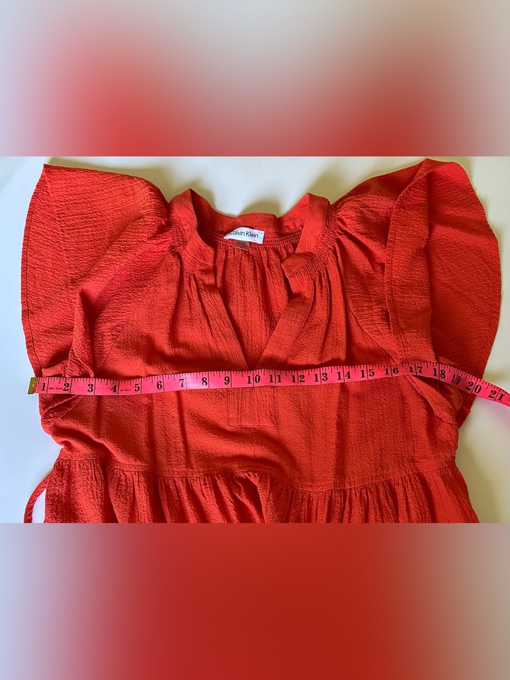 🛍️ 2/$40🛍️ Calvin Klein Flutter Sleeve V-Neck Midi Dress - Picture 8 of 10